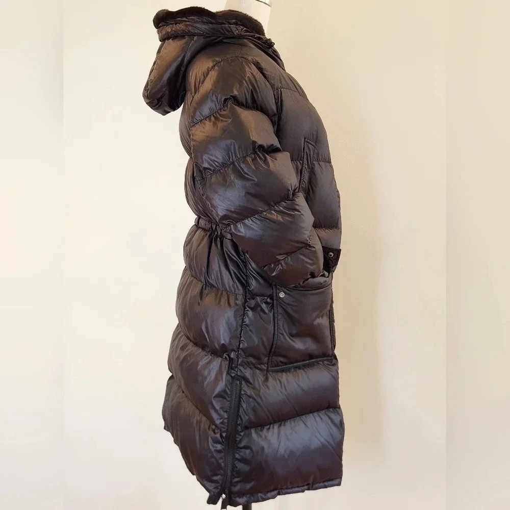 NWT || REBECCA MINKOFF || Long, black puffer jacket - Picture 4 of 16